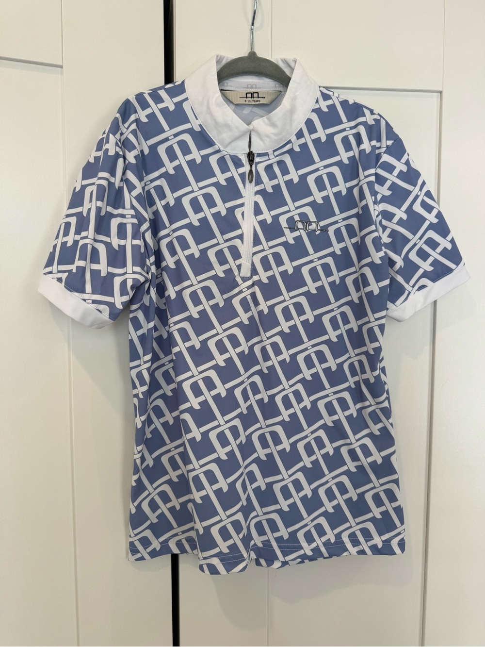 Alessandro Albanese Zanara show shirt, Sicilian blue. Kids Size 9/10